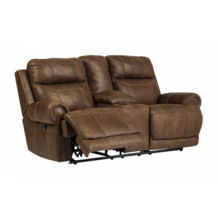 38400 Austere Dbl Rec Loveseat w/ Console & Power